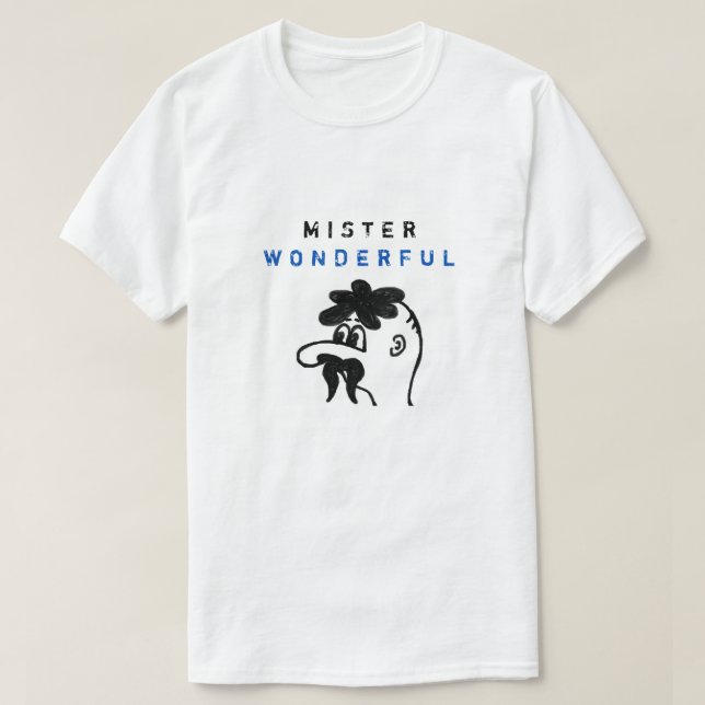 Camiseta Mister Maravilloso - Blanco gracioso (Diseño del anverso)