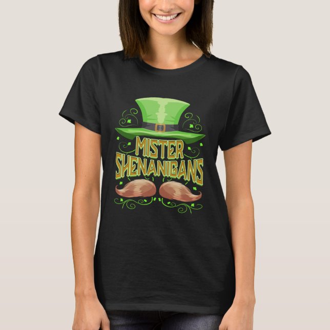 Camiseta Mister Shenanigans St Patricks Day Irish Party (Anverso)