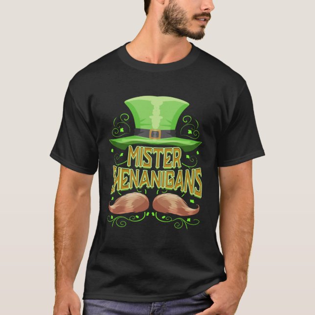 Camiseta Mister Shenanigans St Patricks Day Irish Party (Anverso)