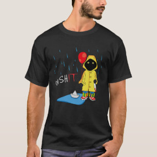 Camiseta Misterio de Gato Persona Negra Halloween Terrorífi