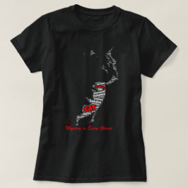 Camiseta Misterio en cada mirada | Arte tipográfico de gato