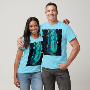 Camiseta Misterio sobre el bosque de la fantasía oscura