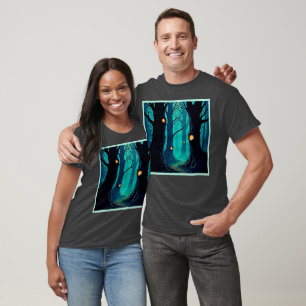 Camiseta Misterio sobre el bosque de la fantasía oscura