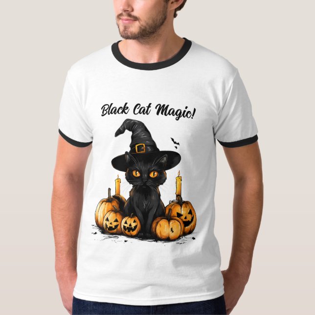 Camiseta misteriosa escena de Halloween (Anverso)