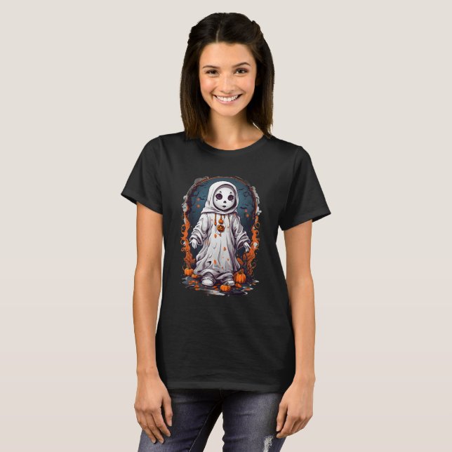 Camiseta Misteriosa muñeca de Eerie Halloween (Anverso completo)