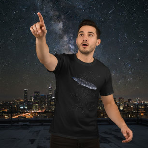 Camiseta Misterioso 3i Atlas Nave Espacial Cósmico Oscuro
