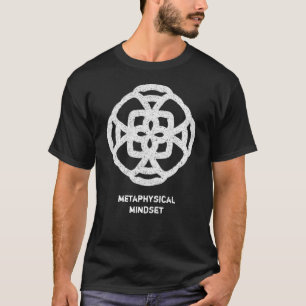 Camiseta Misterioso círculo metafísico con texto Personaliz