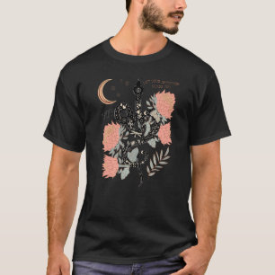Camiseta Mística Bruja 777 Número de Ángel Serpiente Flor E