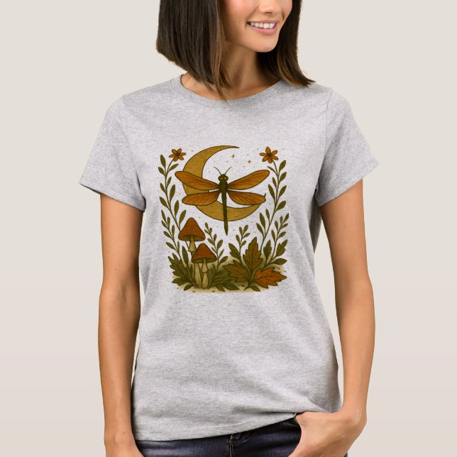Camiseta mística de la mosca del dragón - Woodland (Anverso)