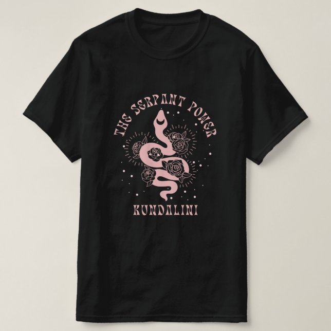 Camiseta mística de los hombres con poder serpente (Diseño del anverso)