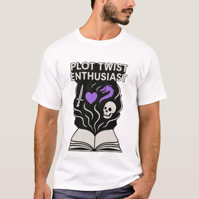 Camiseta mística para el amante del libro - Fantas (Anverso)