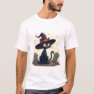 Camiseta Mística travesura: El gato negro encantado