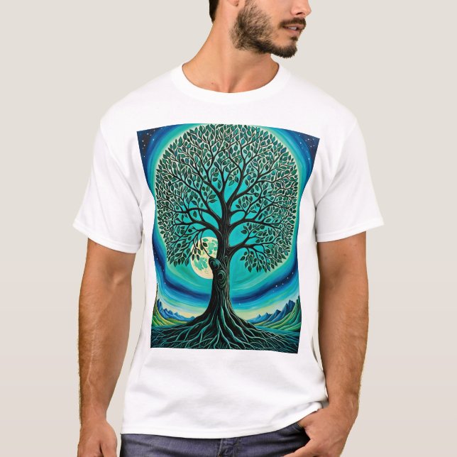 Camiseta Místico árbol de la vida Mono-Shirt (Anverso)
