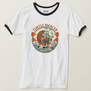 Camiseta Místico de Tortuga Mancer Oleadas Oceánicas Arte J