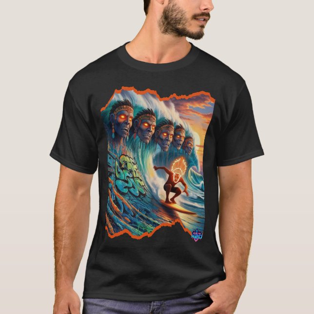 Camiseta Místico H2O Surf Gods of Atlantis (Anverso)
