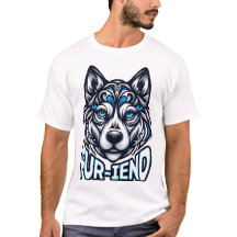 Místico Husky: Intrincado Guardián Oído Azul