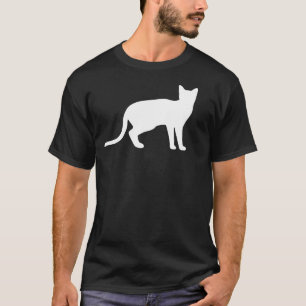 Camiseta Mistique de la costa: un gato blanco elegante