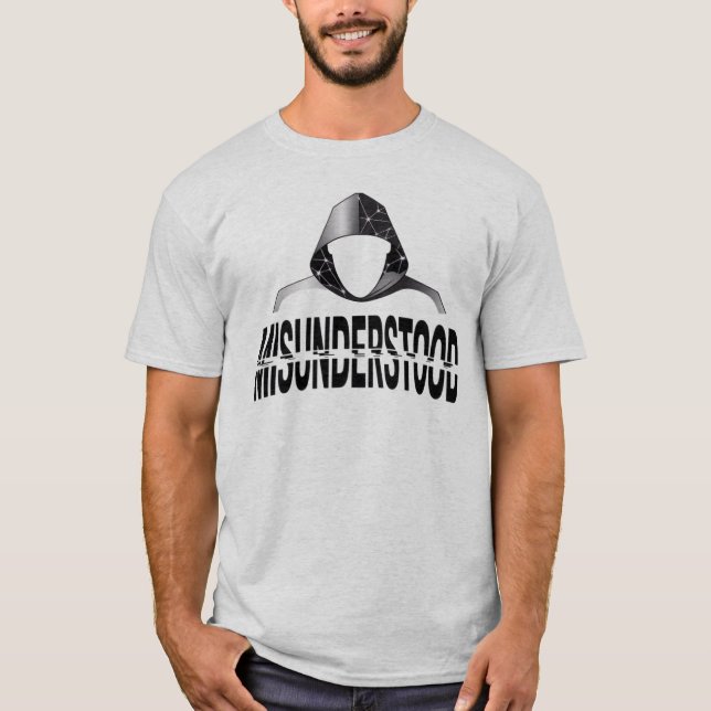 Camiseta Misunderstood Glitch Hoodie Phantom (Anverso)