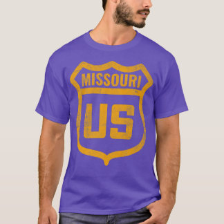 Camiseta Misuri - Carretera estadounidense con aspecto de m