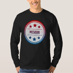 Camiseta Misuri - Insignia Retro Estatal de Guay