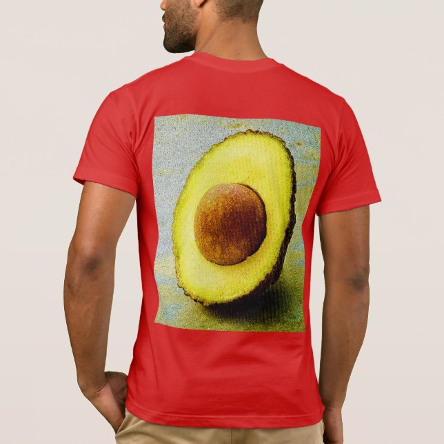 Camiseta "Mitad aguacate" Foto Cute. ¡Hazte con una en Zazz (Reverso)