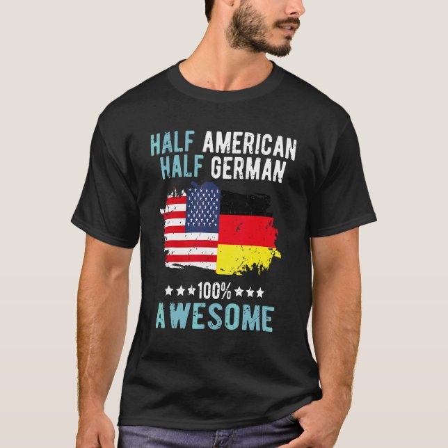 Camiseta Mitad americano mitad alemán (Anverso)