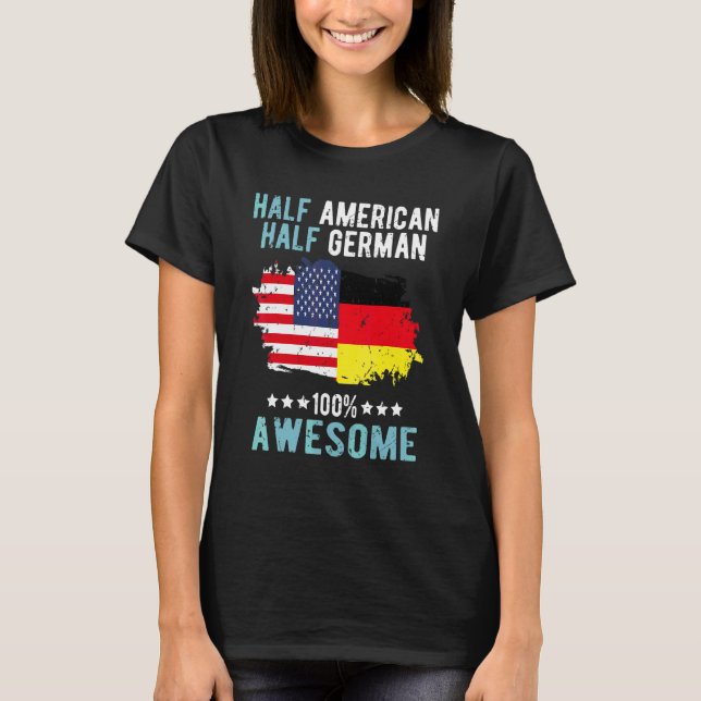 Camiseta Mitad americano mitad alemán (Anverso)
