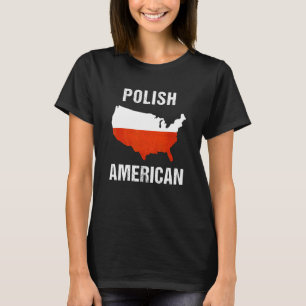 Camiseta Mitad Americano Mitad Polaco Estados Unidos Poloni