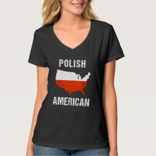 Camiseta Mitad Americano Mitad Polaco Estados Unidos Poloni