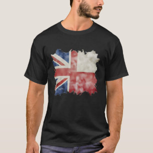Camiseta Mitad británico y polaco raíces Reino Unido Poloni