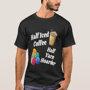 Camiseta Mitad Café Helado Mitad Acaparador de Hilos Divert