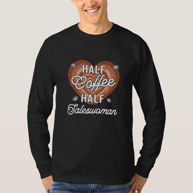 Camiseta Mitad Café Mitad Vendedora (Anverso)