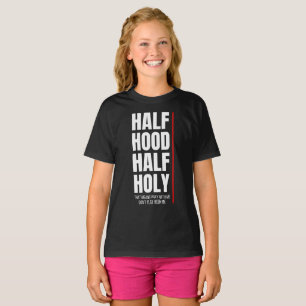 Camiseta mitad capucha mitad sagrada