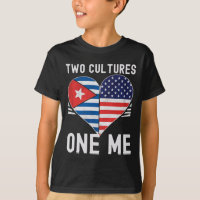 Mitad cubano mitad americano bandera de EEUU Cuba