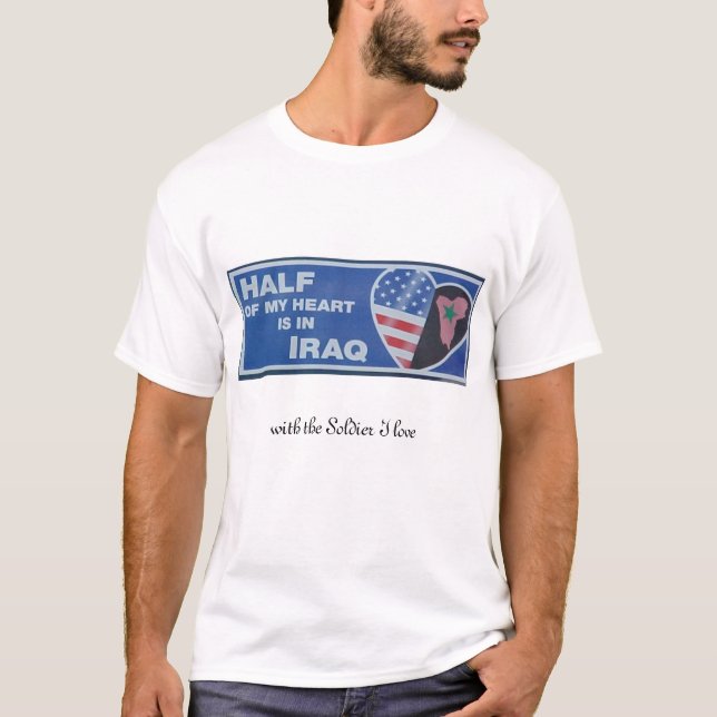 Camiseta Mitad de mi corazón - soldado (Anverso)