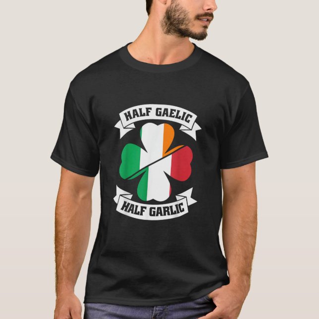 Camiseta Mitad gaélico italiano irlandés mitad gaélico Sain (Anverso)