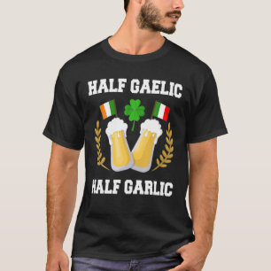 Camiseta Mitad gaélico medio gaélico irlandés St. Patric