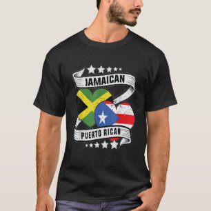 Camiseta Mitad puertorriqueña jamaiquina mitad puertorrique