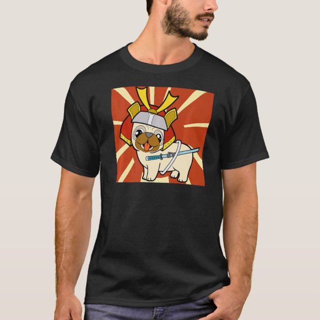 Camiseta Mito de perro Bushido Ronin Samurai japonés 1 (Anverso)