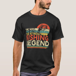 Camiseta Mito del hombre Jubilación de pescador Pierna de p