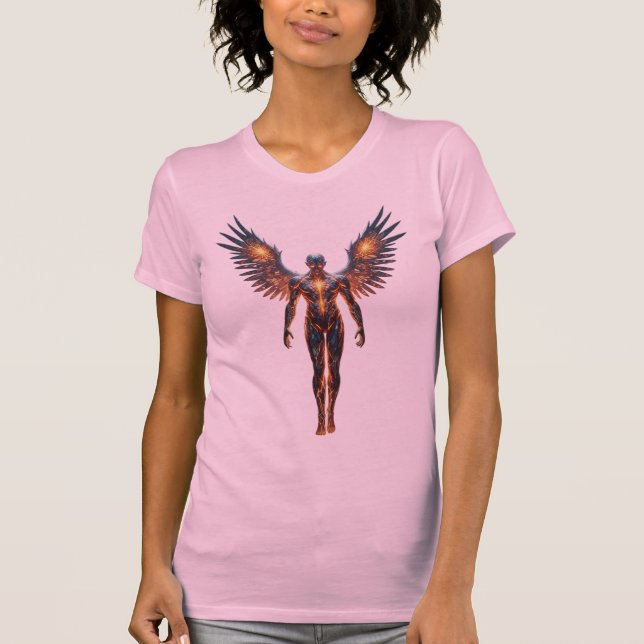 Camiseta Mito fuego Dios Angélico Guerrero (Anverso)