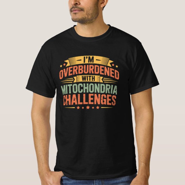 Camiseta Mitocondria divertida dice ciencia estudiantil de  (Anverso)