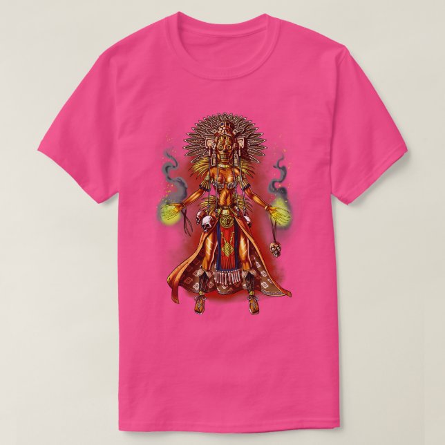 Camiseta Mitología azteca Dios Managua (Diseño del anverso)