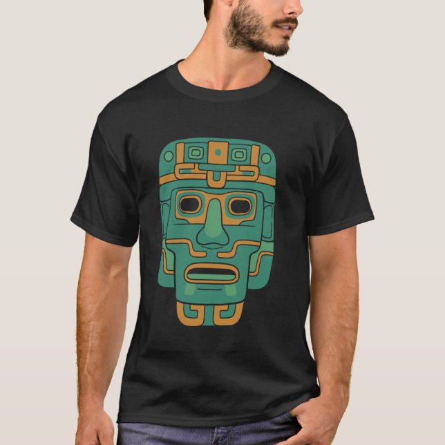 Camiseta Mitología de Dios Azteca Antiguo Huitzilopochtli (Anverso)