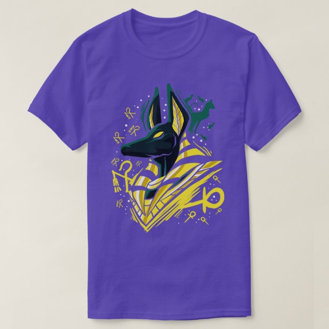 Camiseta Mitología egipcia antigua Egipto Dios Anubis (Diseño del anverso)