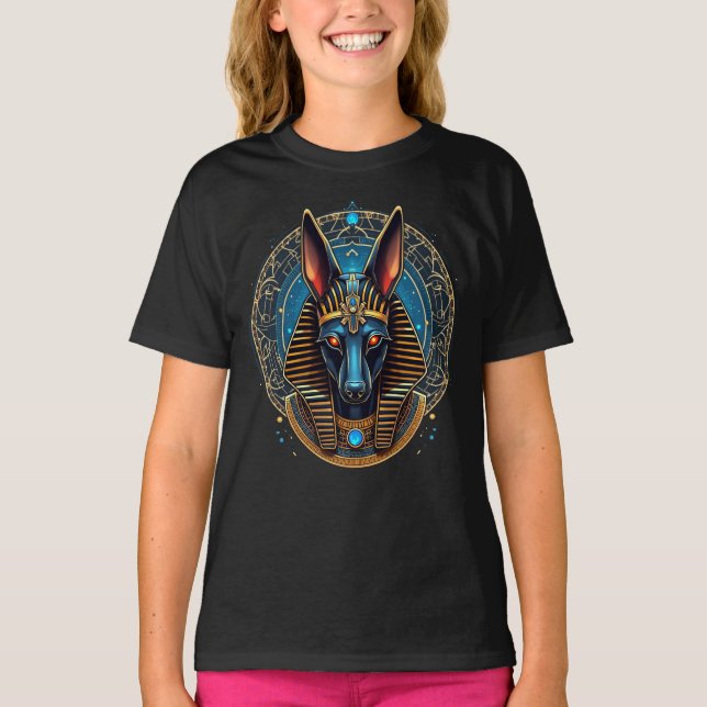 Camiseta Mitología egipcia de Dios Anubis (Anverso)