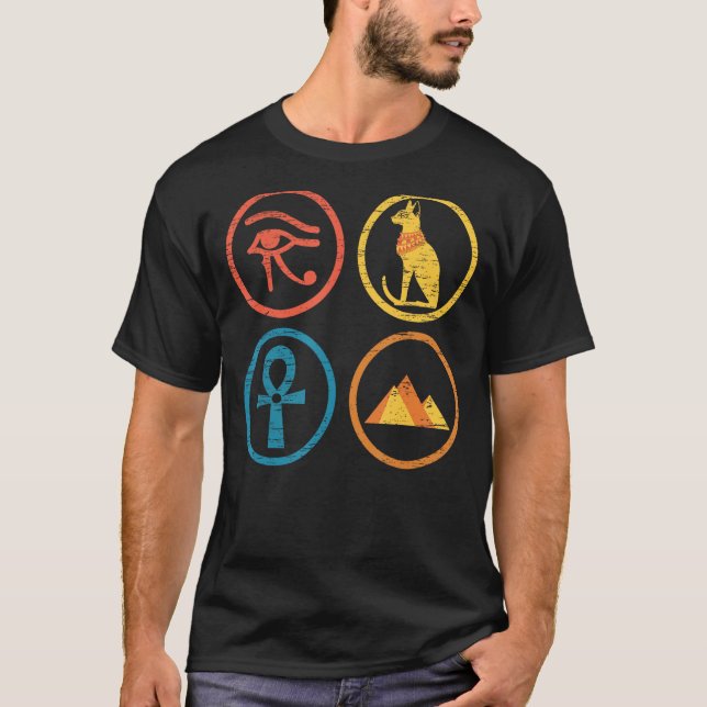 Camiseta Mitología Egipcia Pirámide Egipto Antiguo Egipto (Anverso)