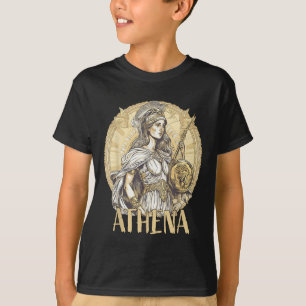 Camiseta Mitología Griega Atenea La Diosa De La Sabiduría Y