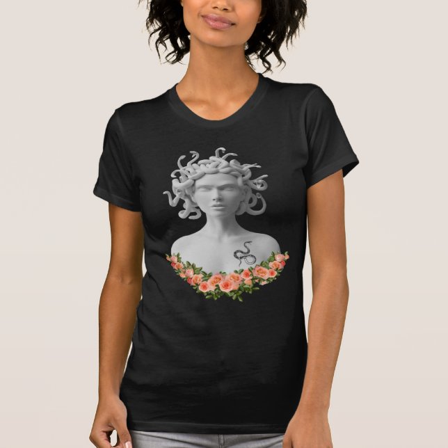 Camiseta Mitología griega de Medusa Gorgon (Anverso)