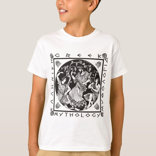 Camiseta Mitología griega - negro (Anverso)
